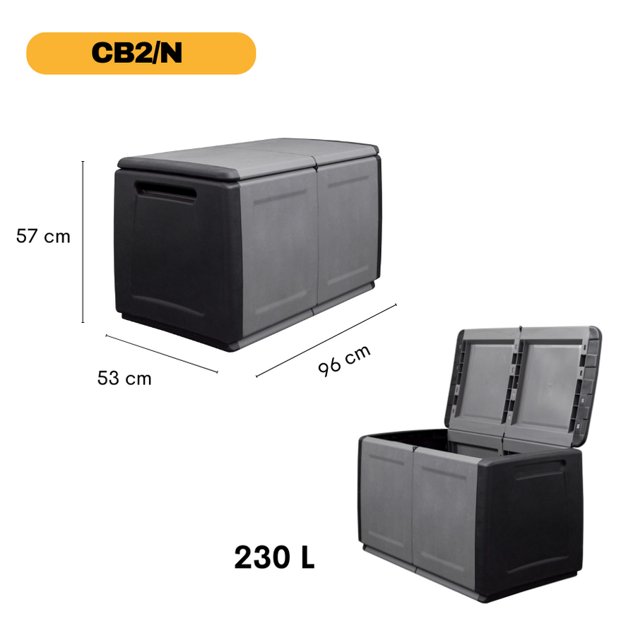 Outside Chest Linea Cube Plastic Outdoor Storage Chest — The Home Shoppe