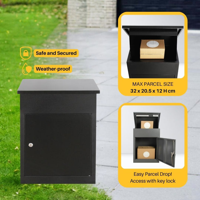 Coby Low Outdoor Lockable Parcel Drop Box CP02