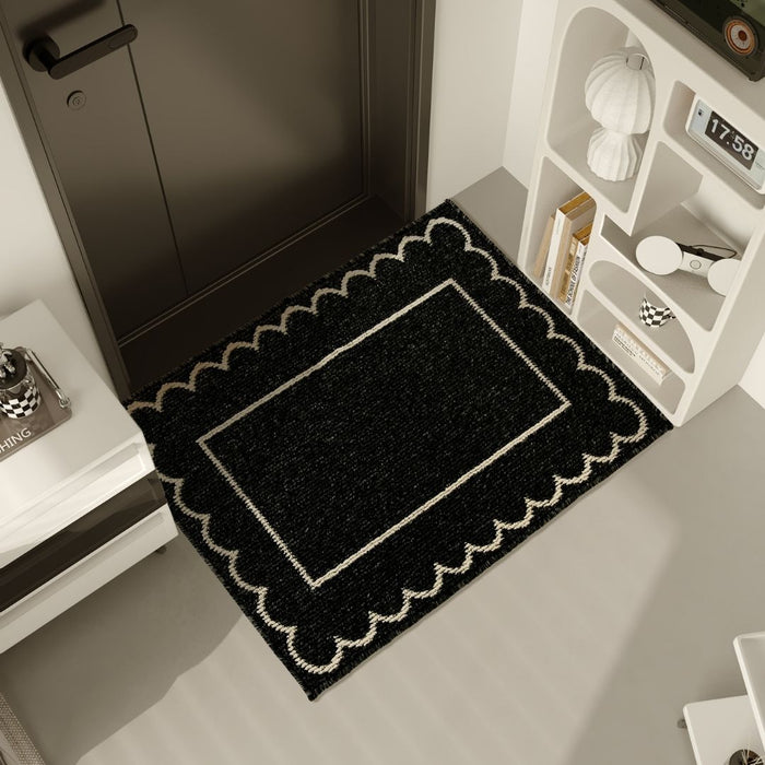 Door Entry Non Slip Entrance Floor Mat Black Frame