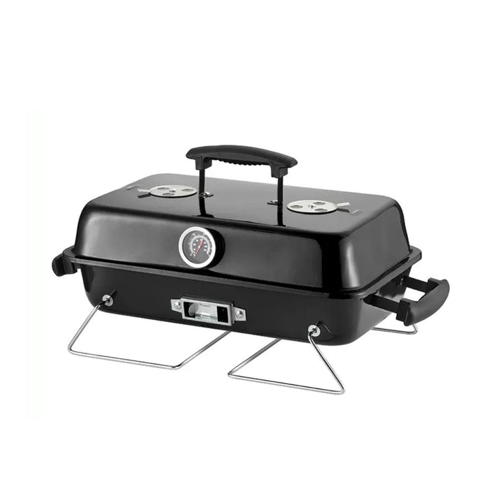 Portable Tabletop Charcoal BBQ Mini Grill 16" Black