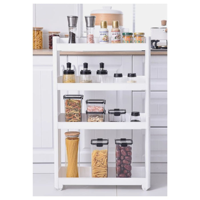 Slim Trolley Narrow Gap Kitchen Rolling Cart