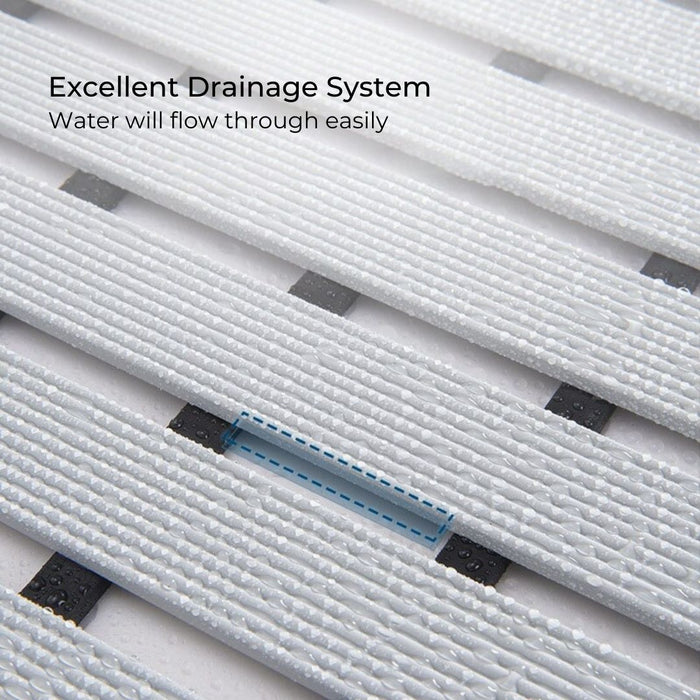 Non Slip Bathroom Floor Mat White