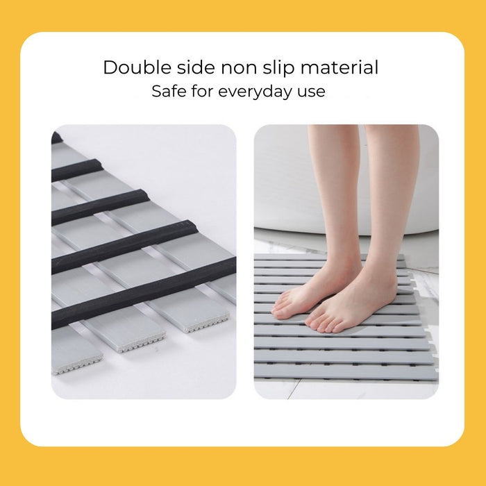 Non Slip Bathroom Floor Mat White