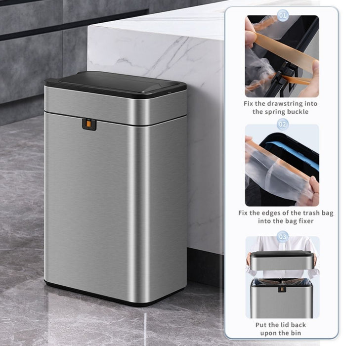 20L Sliding Lid Smart Sensor Trash Bin