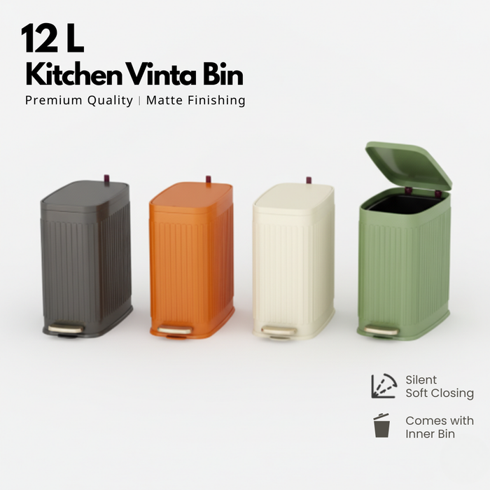 Vinta Pedal Slim 12L Bin