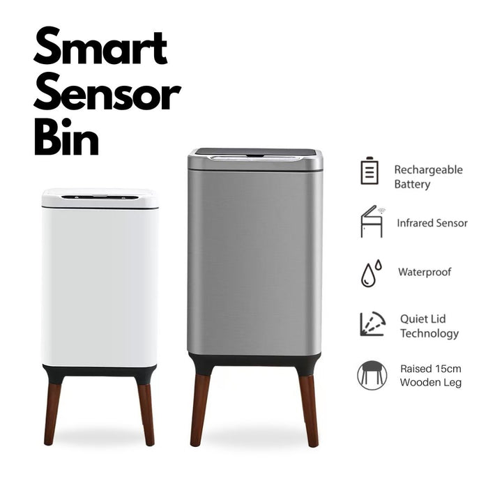 Smart Sensor 20L Bin with Legs Rechargable