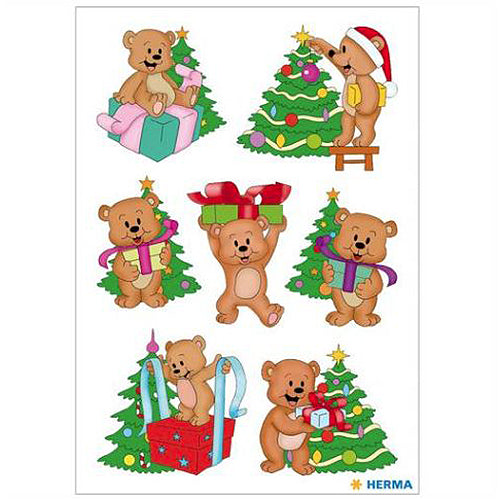 Stickers Christmas Bears (15264)