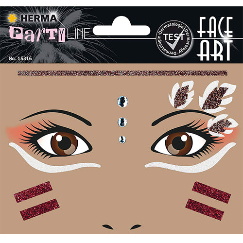 Face Art Stickers Native American (15316)
