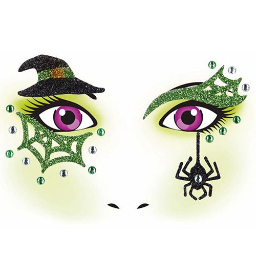 Face Art Stickers Witch (15317)
