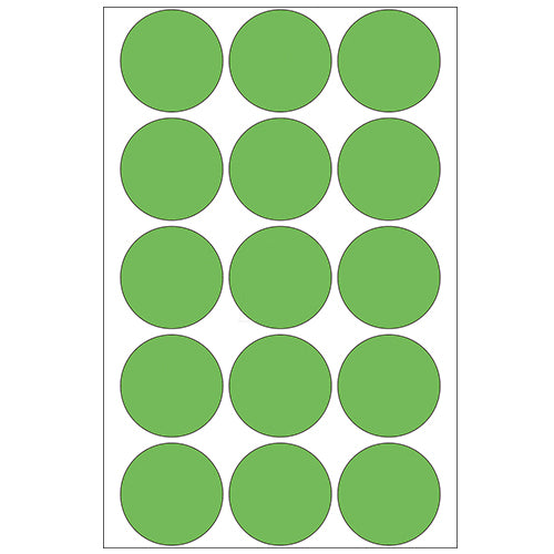 Office Pack Multi-purpose Labels Round 32mm Green (2275)