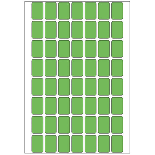 Office Pack Multi-purpose Labels 12 x 18mm Green (2345)