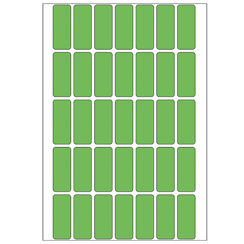 Office Pack Multi-purpose Labels 12 x 30mm Green (2355)