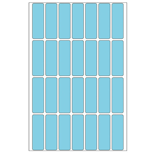 Office Pack Multi-purpose Labels 12 x 40mm Blue (2363)