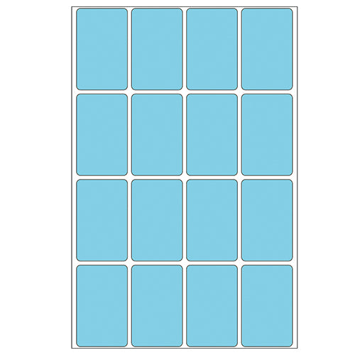 Office Pack Multi-purpose Labels 25 x 40mm Blue (2453)