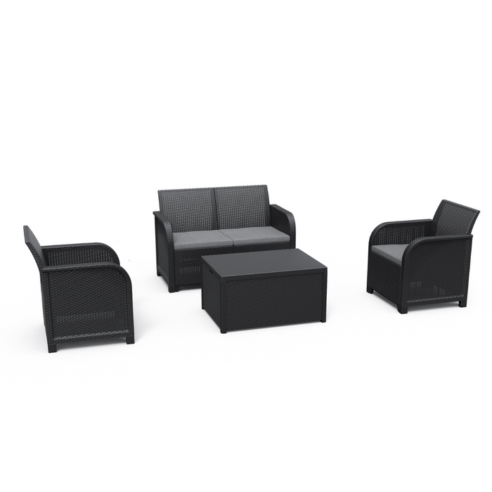 Rosalie Sofa Set Graphite