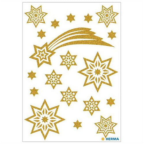 Stickers Stars & Comet, Glittery (3726)