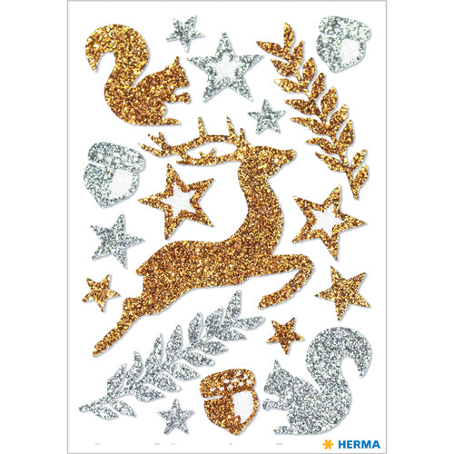 Stickers Forest Animals, Glittery (3729)