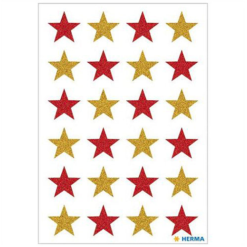 Stickers Stars, Glittery (3732)