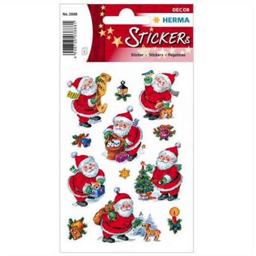 Stickers Christmas Happy Santa Claus (3888)