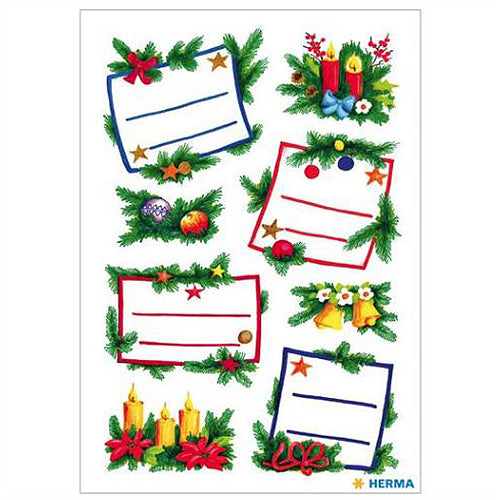 Stickers Christmas Decoration, Glittery (3893)