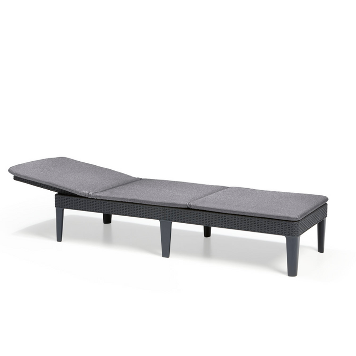 Jaipur Sun lounger Graphite with Cushion