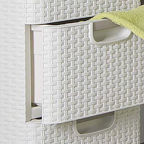 Rattan Style 4 Drawer