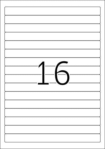 File labels A4, 192 x 16,9 mm, white (5118)