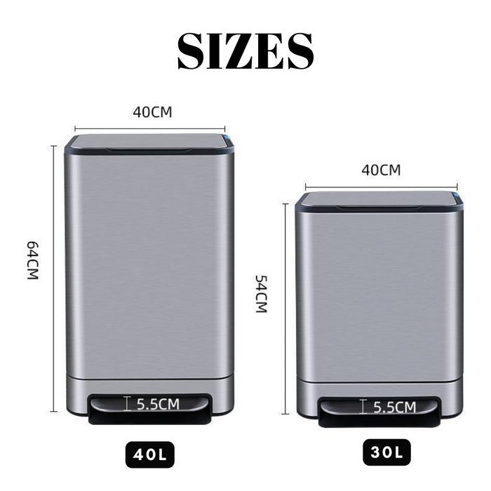 Soft Close Pedal 30L Bin
