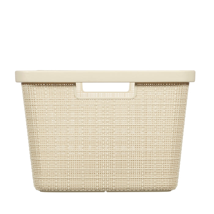 Jute Laundry Basket 46L Off-White