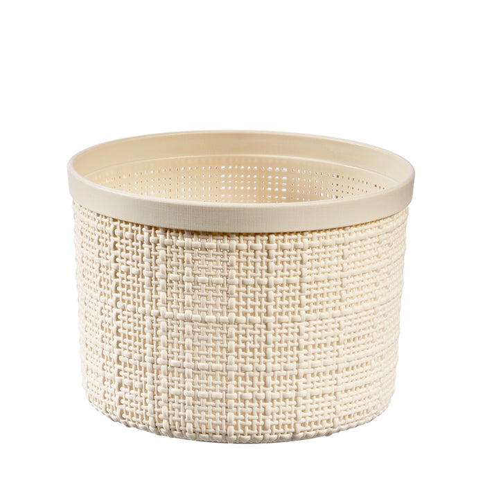 Jute Round Basket 2L Off white