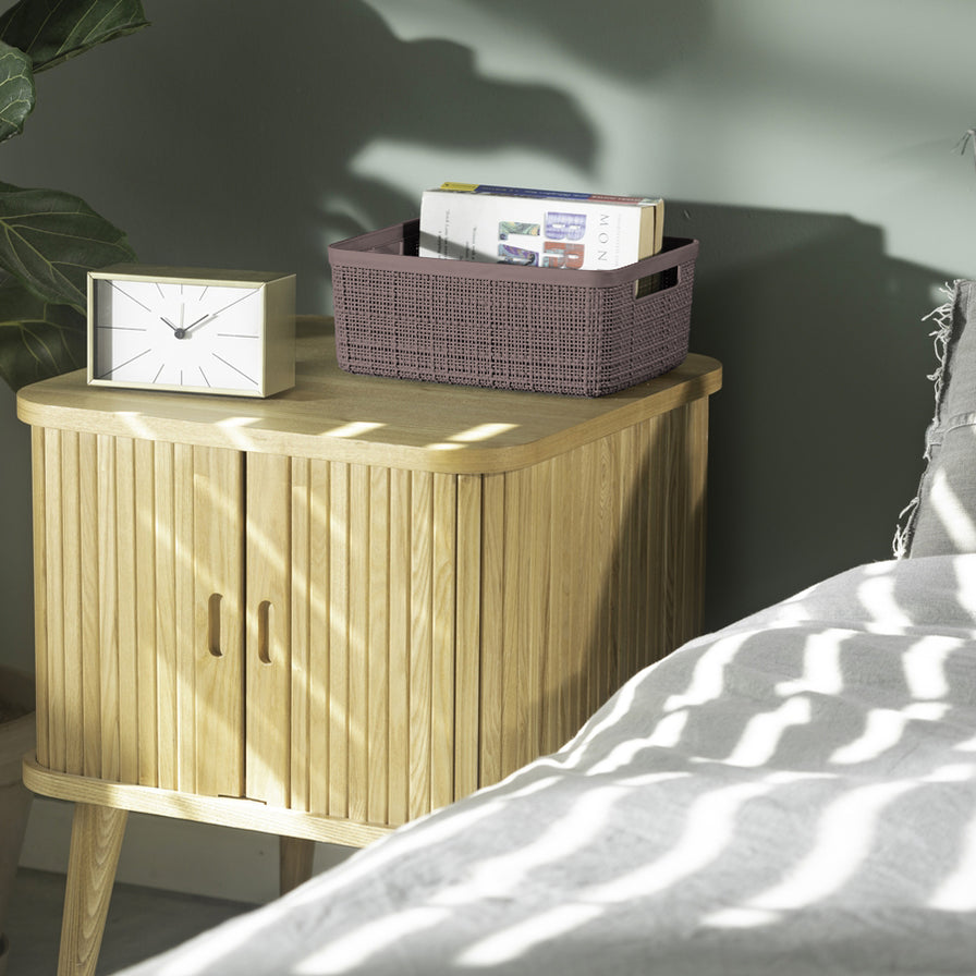 Curver Jute Small Basket Plastic Storage Box 5L Peppercorn — The Home