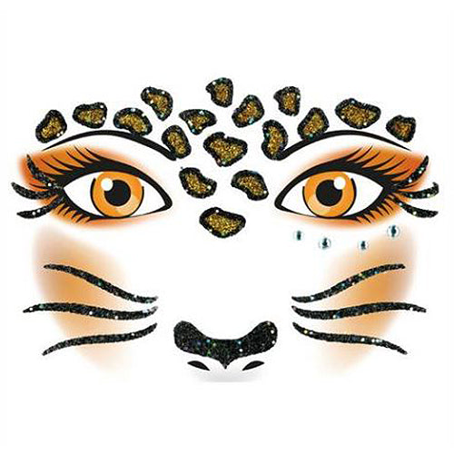 Face Art Sticker Leopard (15303)