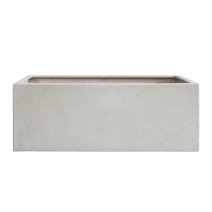 Berkley Rect Planter White Textured