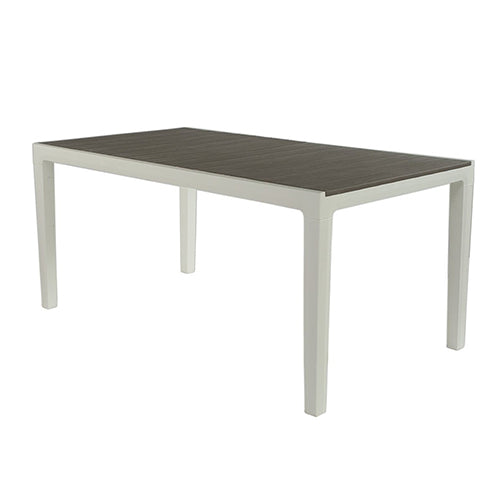 Keter Harmony Outdoor Table White / Cappuccino  (With White legs)