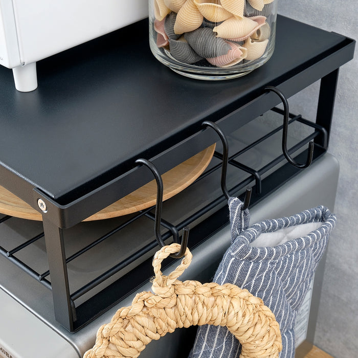 2 Tier Storage Rack Black REK-1