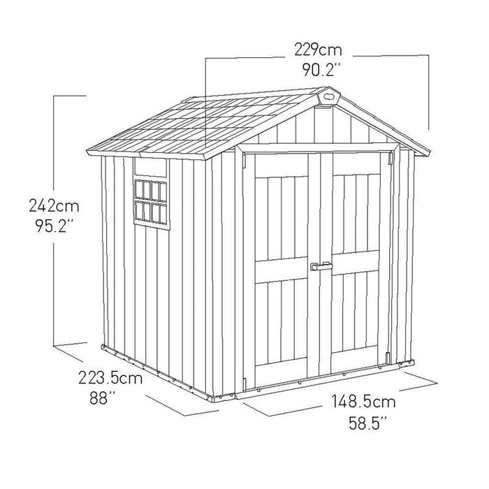 Oakland 757 Outdoor Storage Shed (Free Delivery + Assembly)