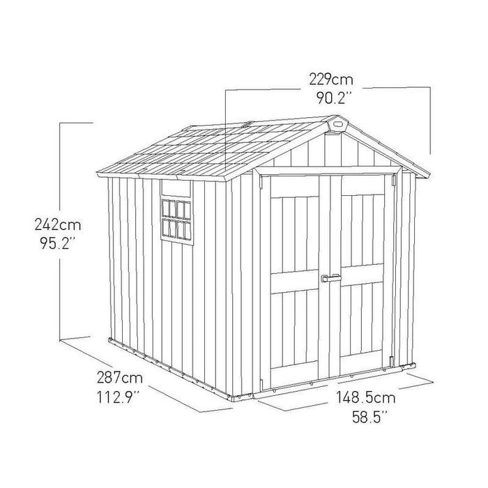 Oakland 759 Outdoor Shed (Free Delivery + Assembly)