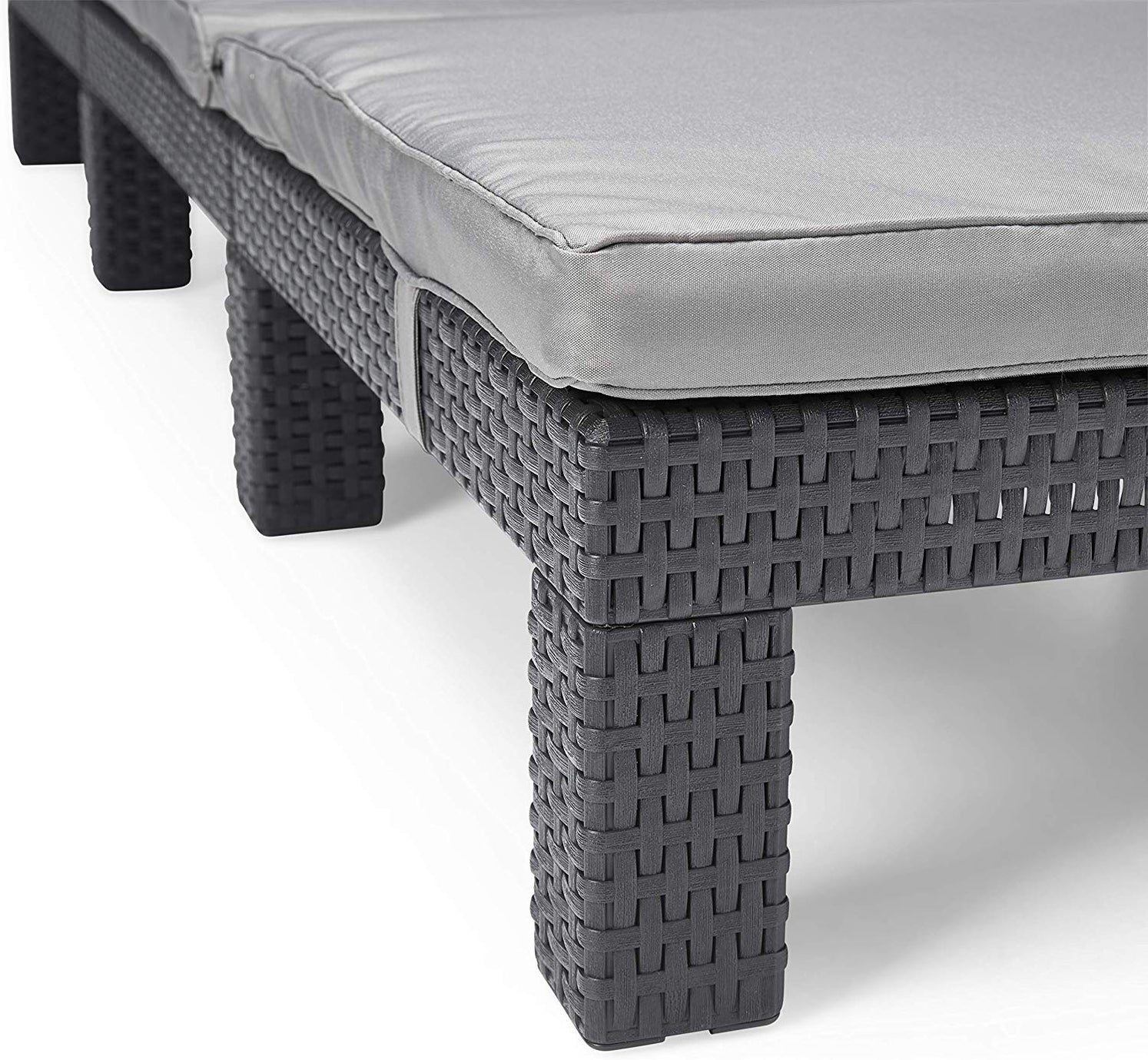 Keter Allibert Daytona Sun lounger chair waterproof Graphite — The Home