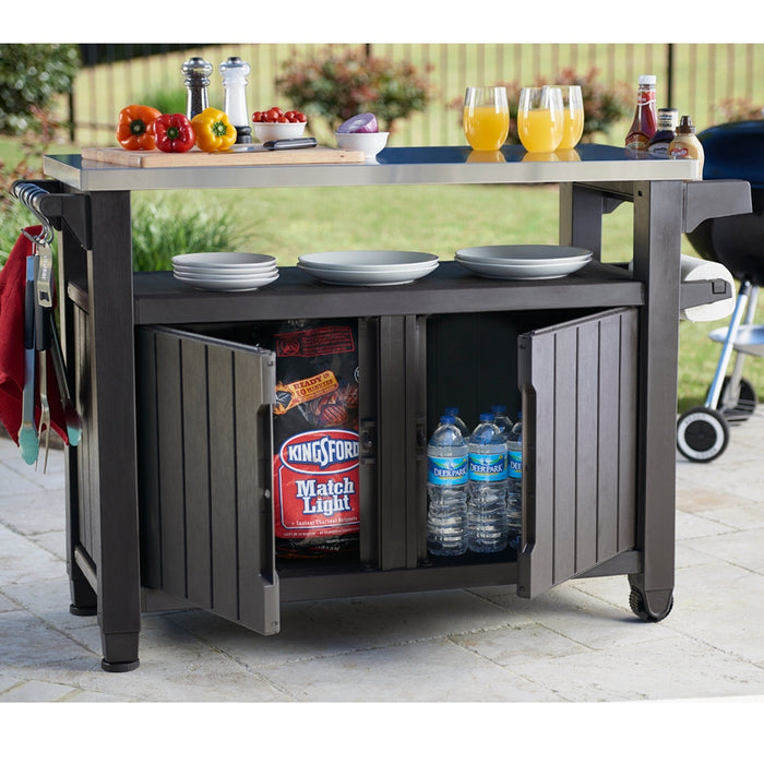 Keter Unity XL Storage Buffet BBQ Table