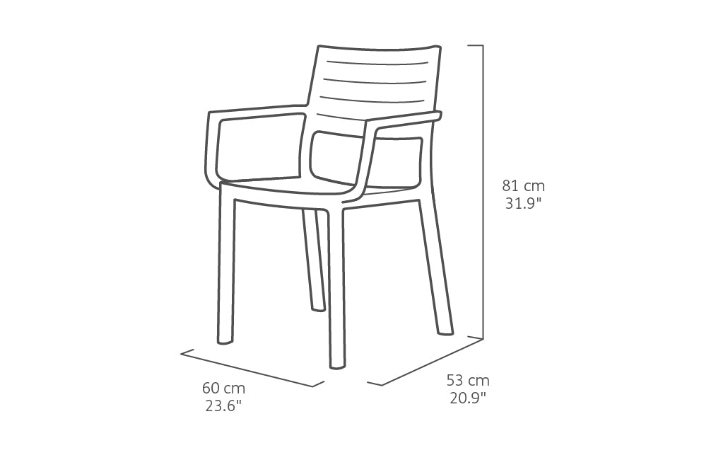 Metaline Outdoor Chair Cast Iron