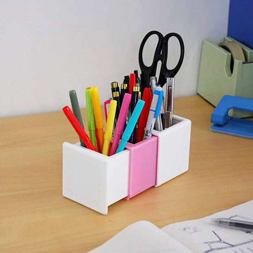 Sliding Pen Stand Pink