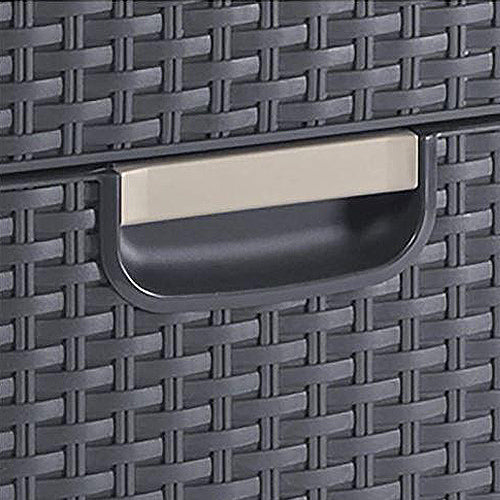 Rattan Style 4 Drawer