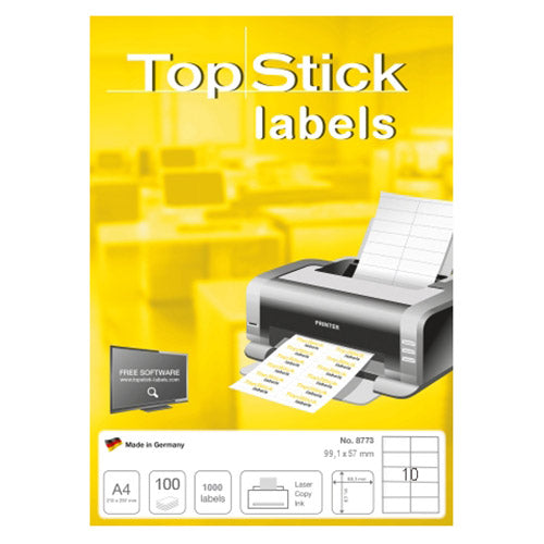 Top Stick Labels 99.1 x 57mm (8773)