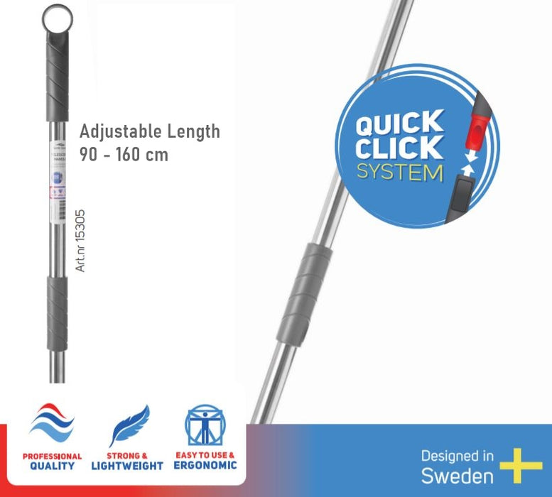 Nordic Telescopic Mop Handle 90-160cm Stainless Steel