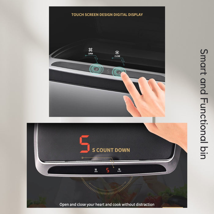 50L Stainless Steel Smart Sensor Kitchen Waste Bin