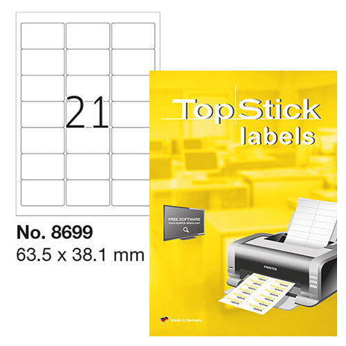 Top Stick Labels 63.5 x 38.1mm (8699)