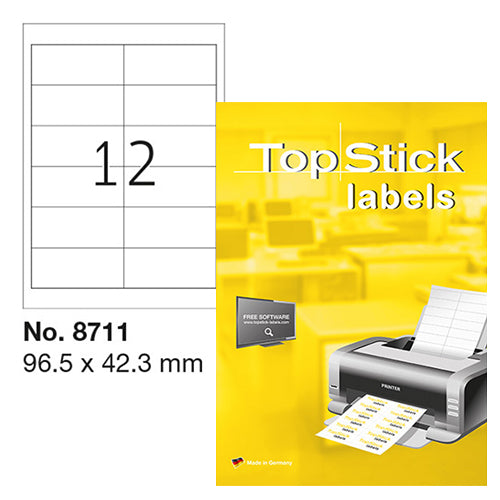 Top Stick Labels 96.5 x 42.3mm (8711)
