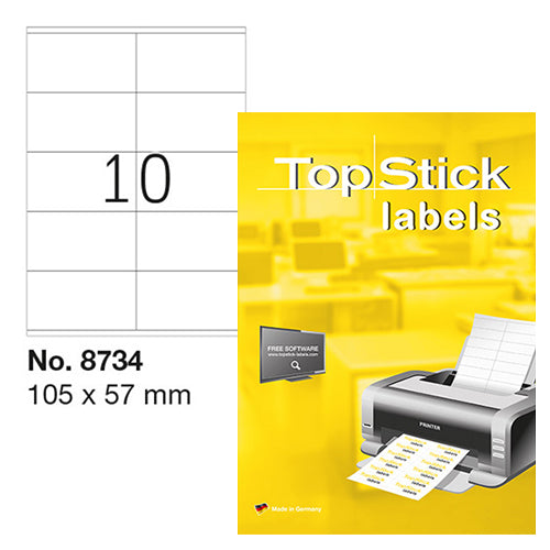 Top Stick Labels 105 x 57mm (8734)