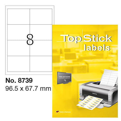 Top Stick Labels 96.5 x 42.3mm (8739)