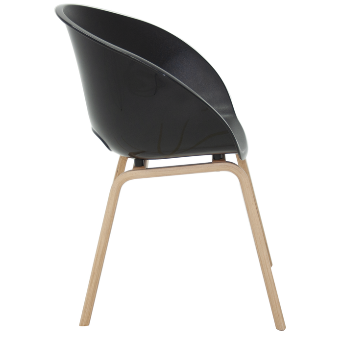 Elena Wood  Chair Base Black